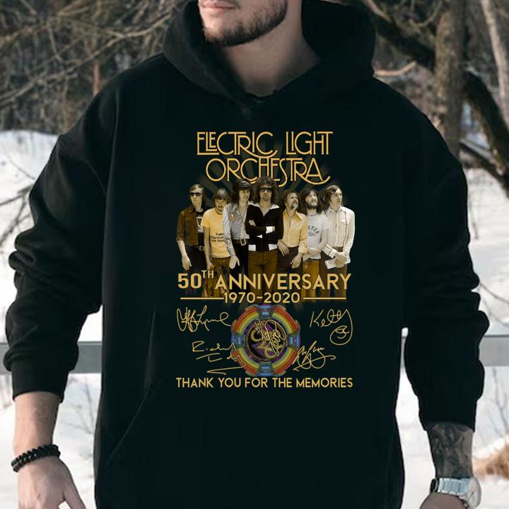 Electric Light Orchestra 50th anniversary 1970 2020 all signed t-shirt hoodie