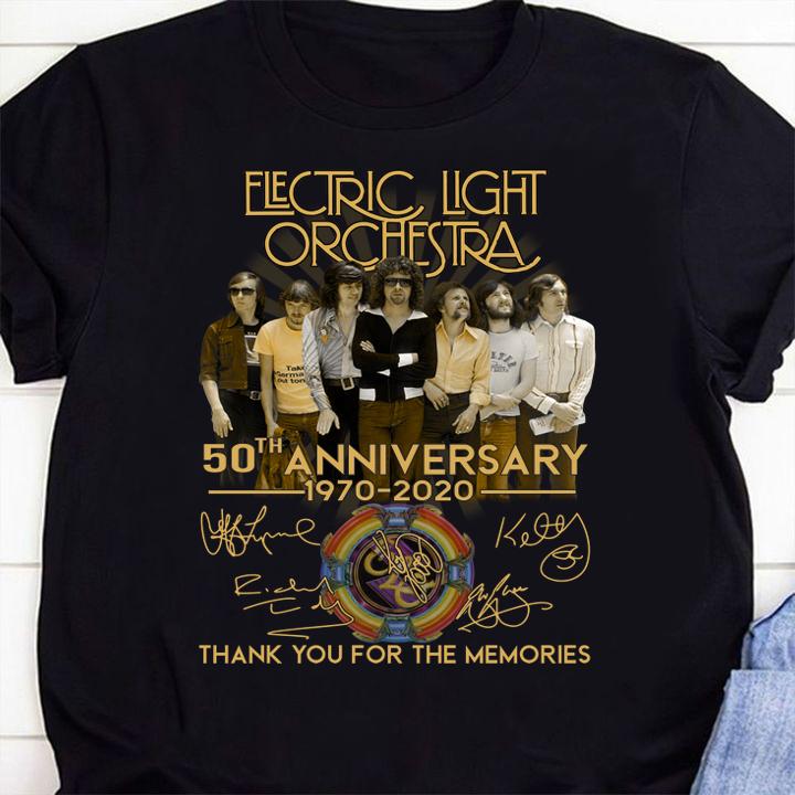 Electric Light Orchestra 50th anniversary 1970 2020 all signed t-shirt shirt