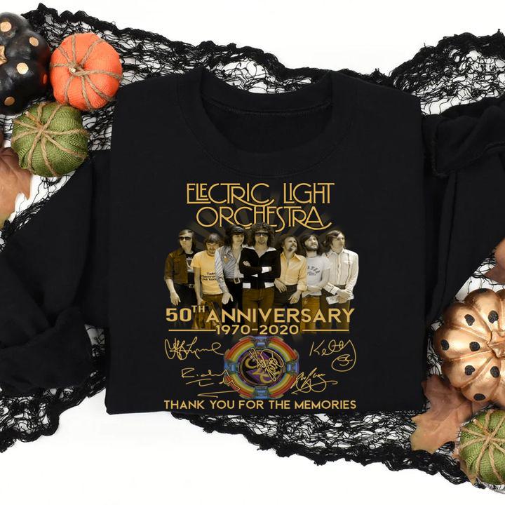 Electric Light Orchestra 50th anniversary 1970 2020 all signed t-shirt sweatshirt