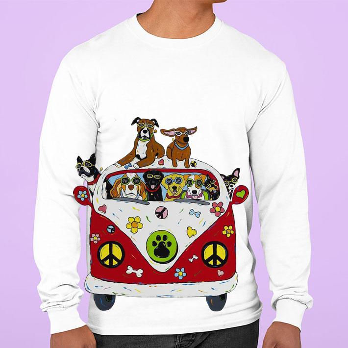 Hippie car dogs t-shirt sweatshirt