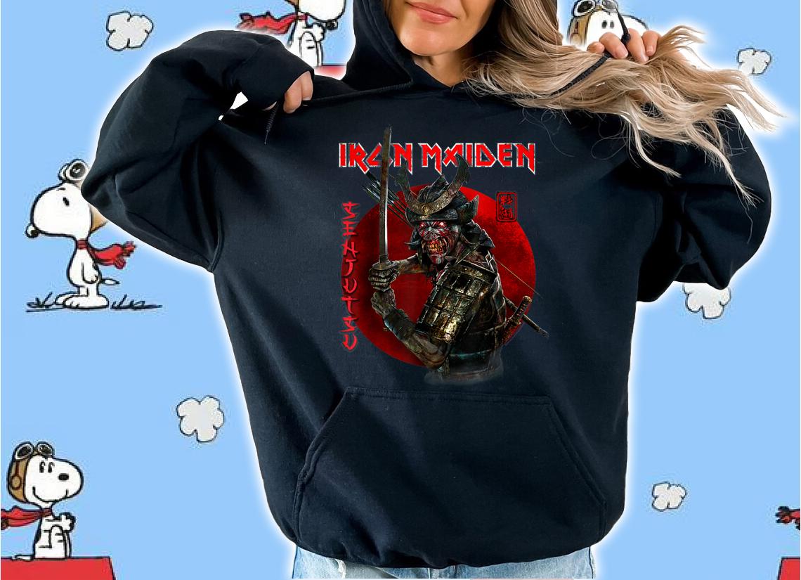Iron Maiden SENJUTSU Eddie Red Circle t-shirt hoodie