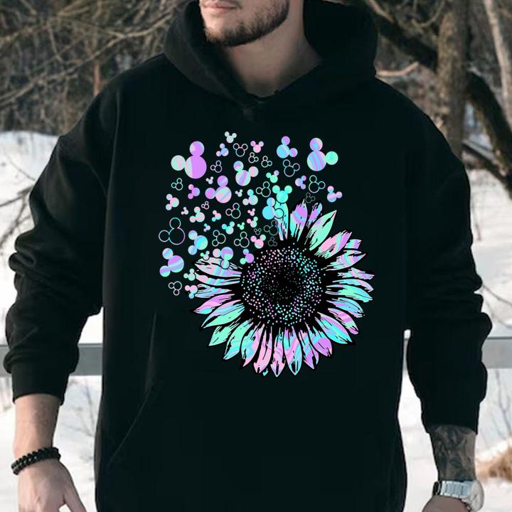 Nice Sunflower Mickey head Disney t-shirt hoodie