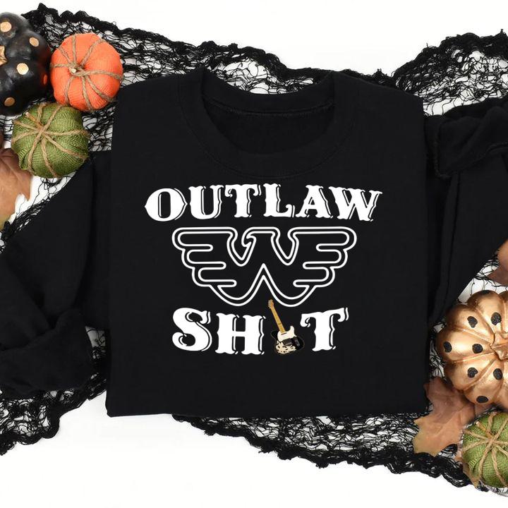 Symbol Waylon Jennings Logo Outlaw t-shirt sweatshirt