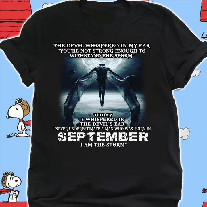 The devil's ear never underestimate a man who was born september t-shirt shirt