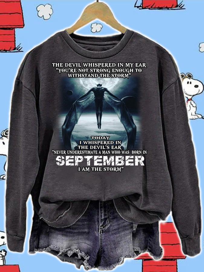 The devil's ear never underestimate a man who was born september t-shirt sweatshirt