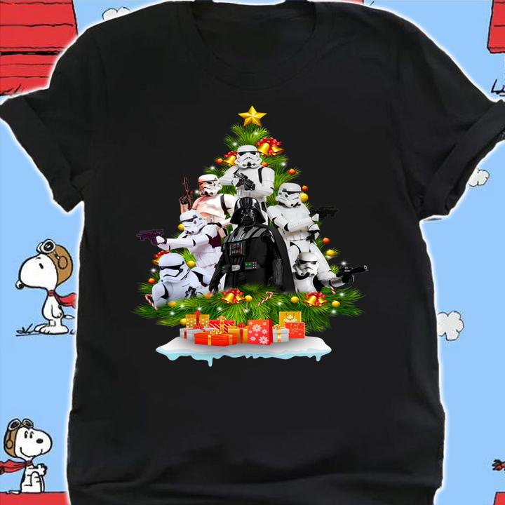 Darth Vader Stormtrooper Christmas Tree Gift t-shirt shirt