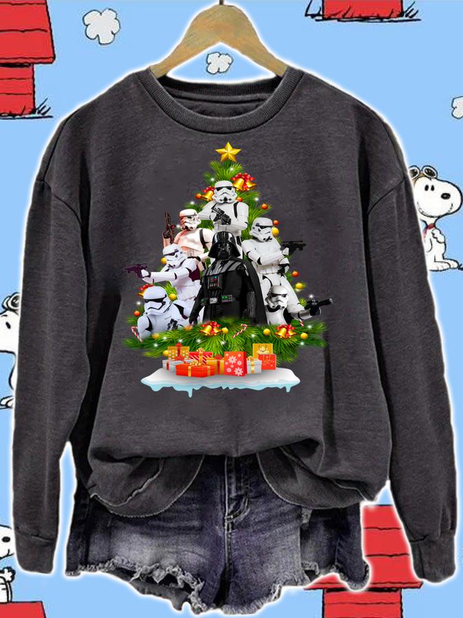 Darth Vader Stormtrooper Christmas Tree Gift t-shirt sweatshirt