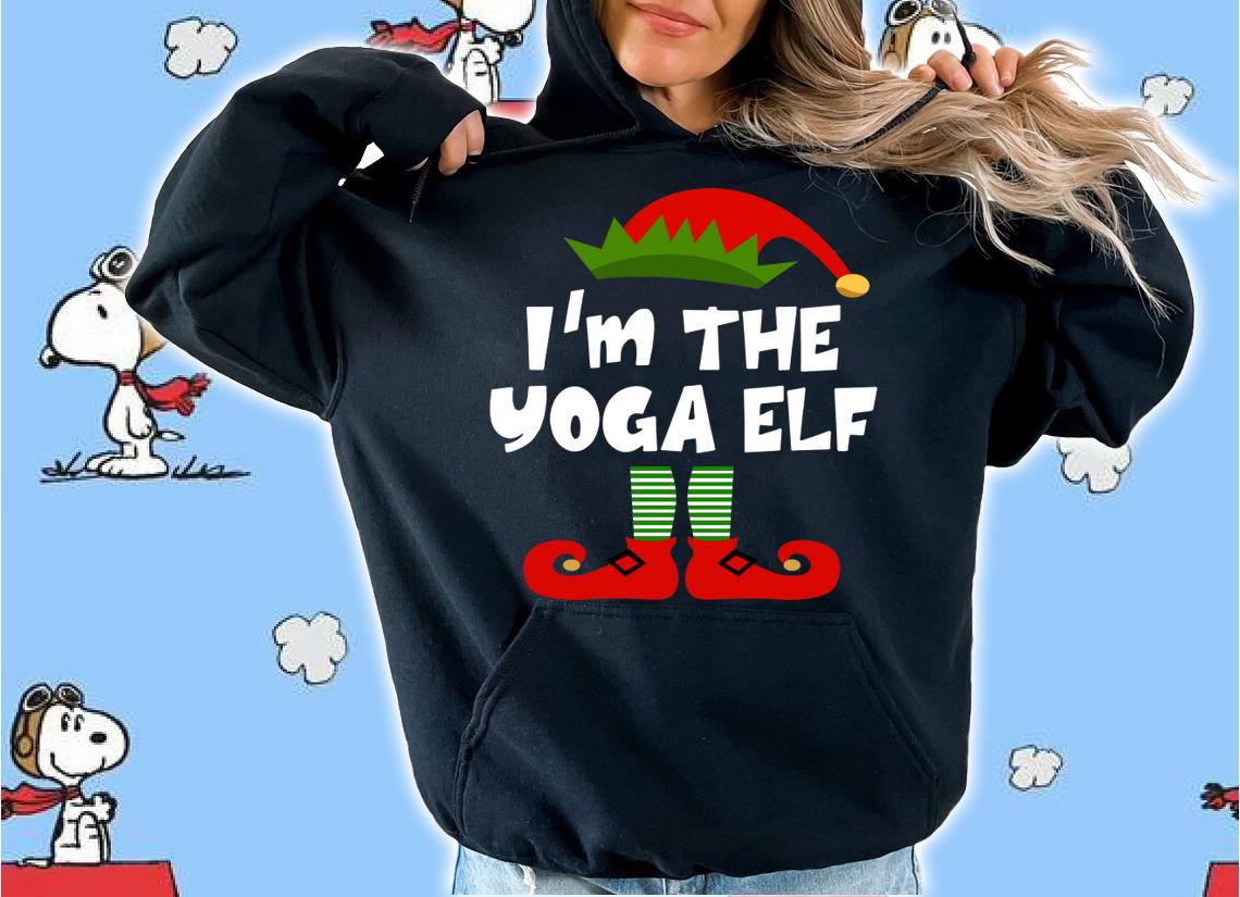 I'm The Yoga ELF Christmas Yoga ELF Costume Matching Xmas t-shirt hoodie