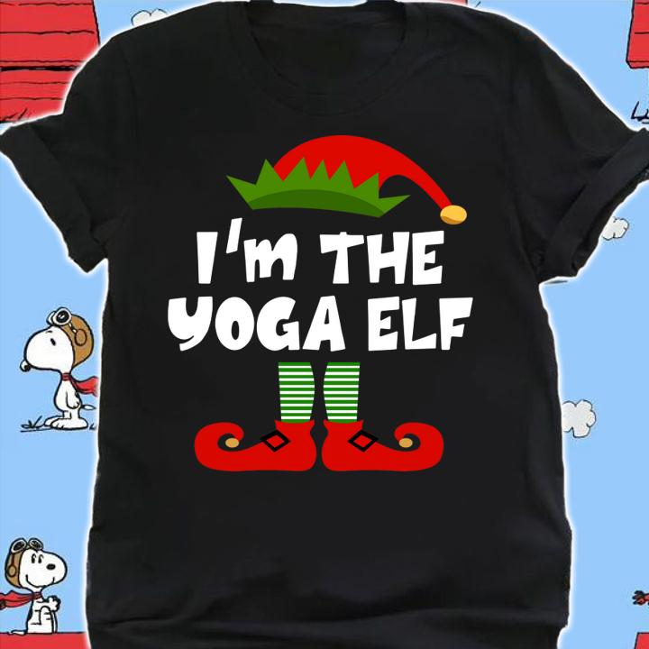 I'm The Yoga ELF Christmas Yoga ELF Costume Matching Xmas t-shirt shirt