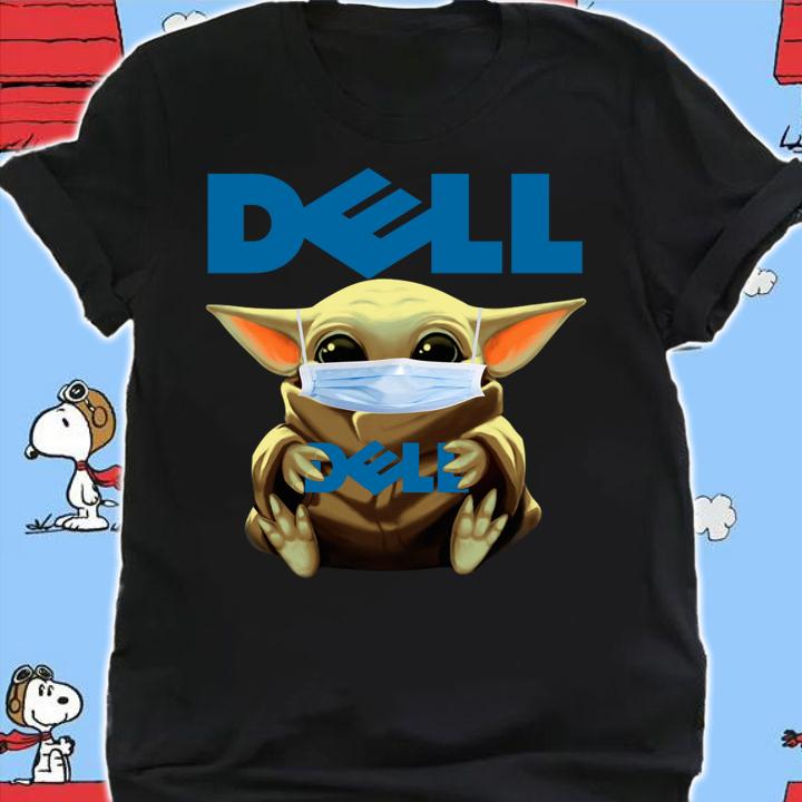 Star Wars Baby Yoda Mask Dell Coronavirus t-shirt shirt