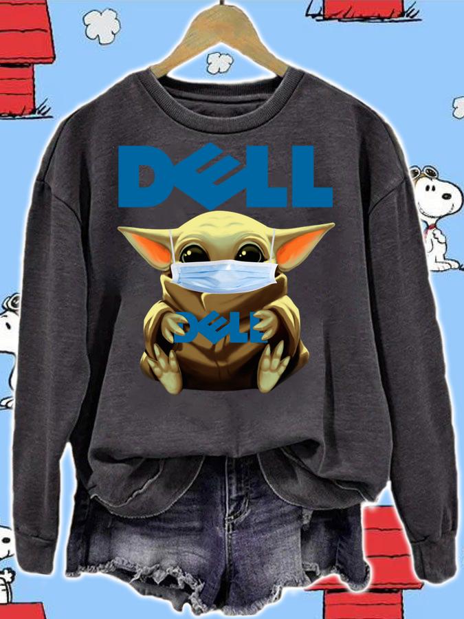 Star Wars Baby Yoda Mask Dell Coronavirus t-shirt sweatshirt