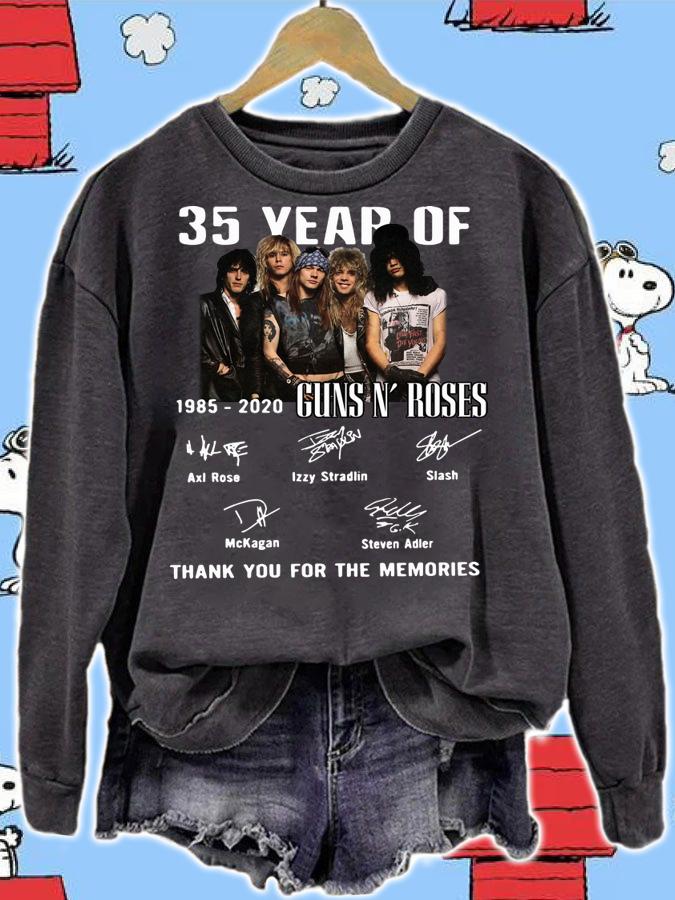 35 Year Of Gun N' Roses 1985-2020 Thank You For The Memories t-shirt sweatshirt