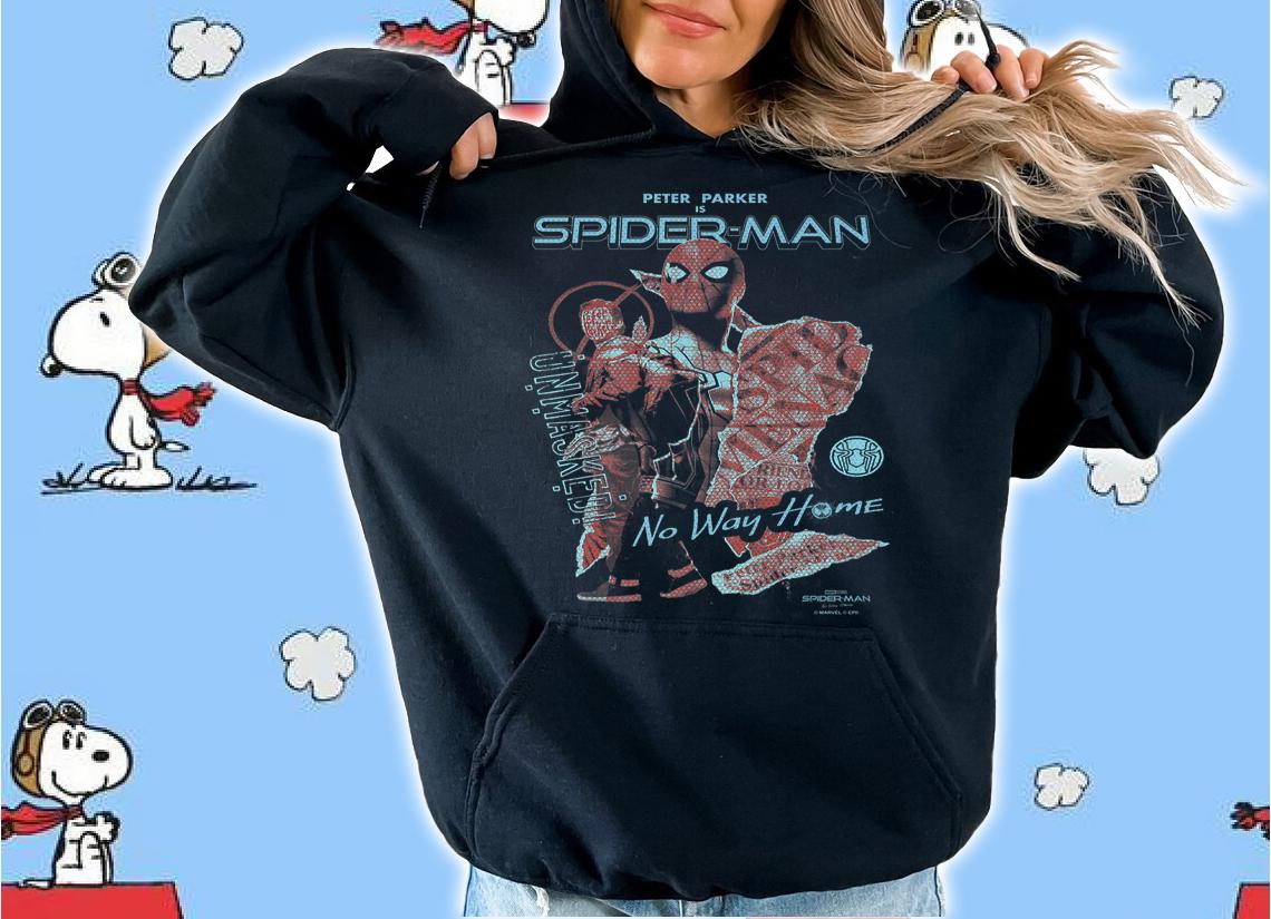 Marvel Spider Man No Way Home Unmasked Poster t-shirt hoodie