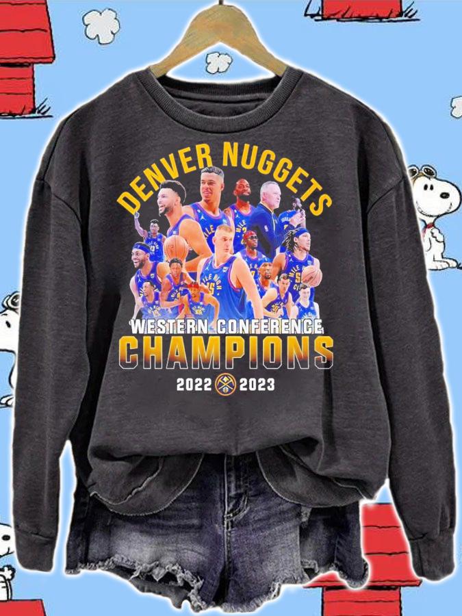 Denver Nuggets 2022-2023 Western Conference Champions players t-shirt sweatshirt