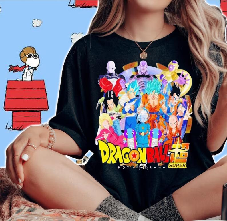 Dragonball Z Super graphic t-shirt woman shirt