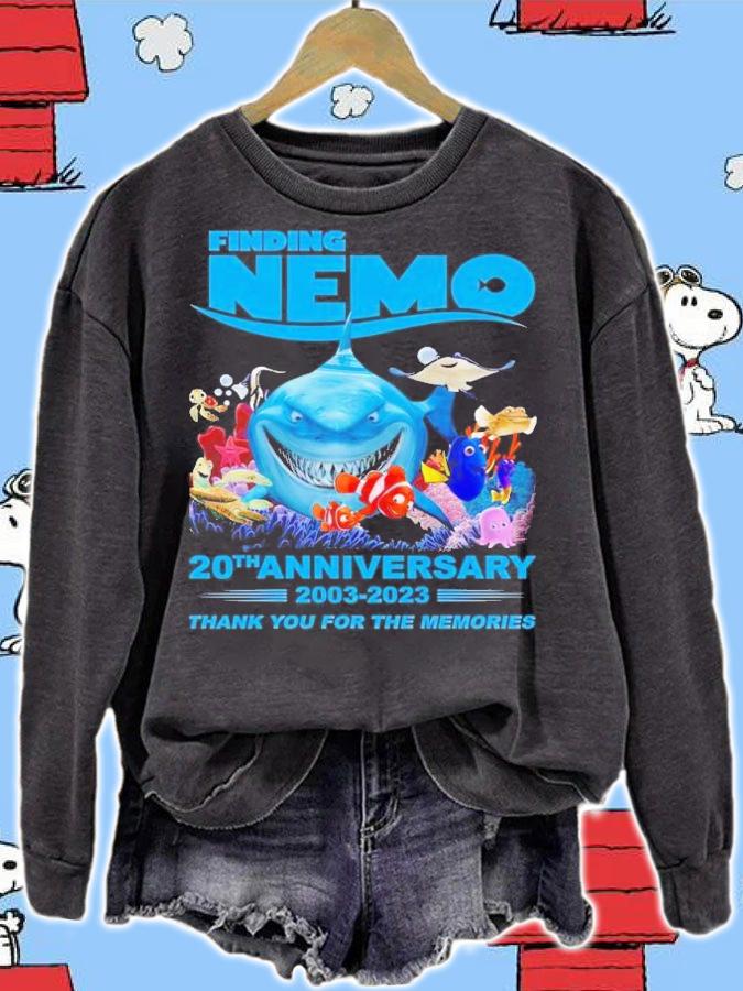 Finding Nemo 20th anniversary 2003 2023 thank you for the memories t-shirt sweatshirt
