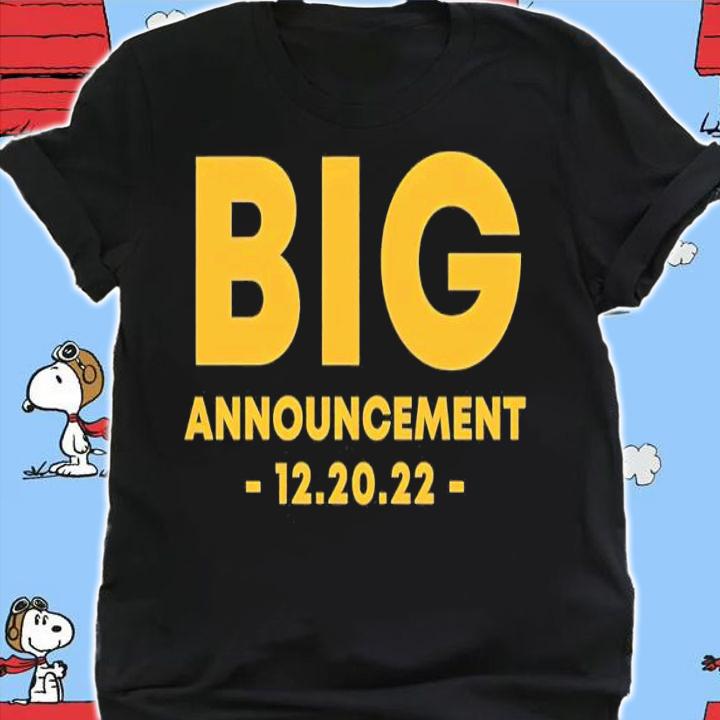 Big Ten Announcement 12 20 22 shirt t-shirt shirt