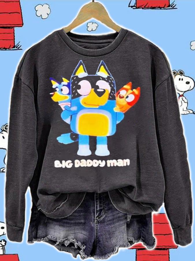 Bluey big daddy man shirt t-shirt sweatshirt