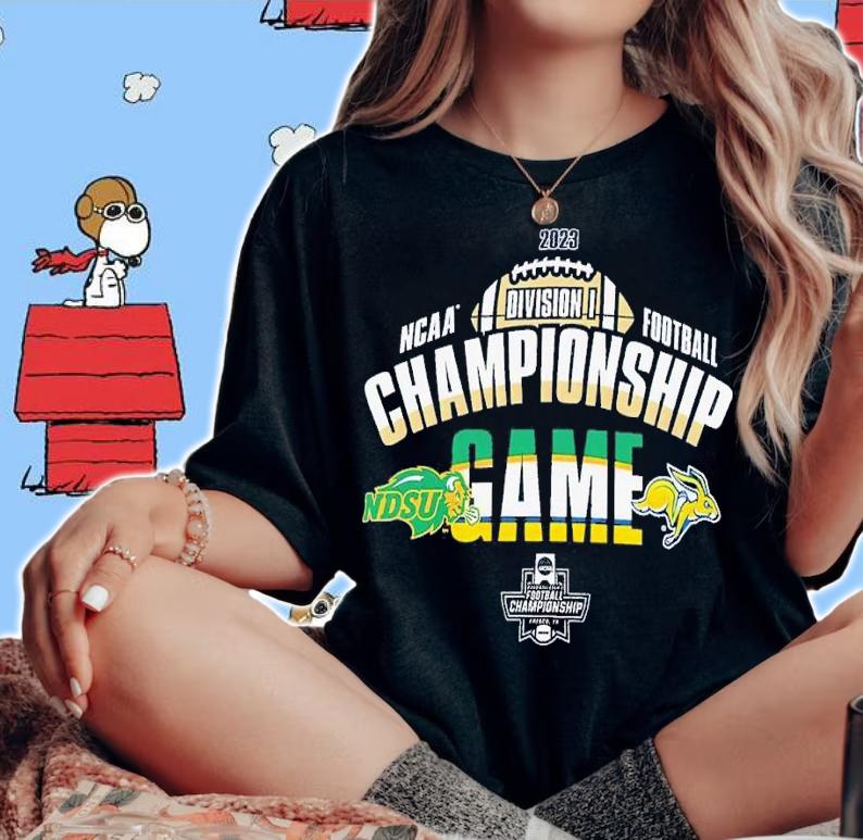 2023 Division I Championship Game North Dakota State and South Dakota State Jackrabbits shirt t-shirt woman shirt