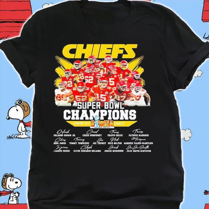 Chiefs Super Bowl Champions Kansas City Chiefs signatures shirt t-shirt shirt