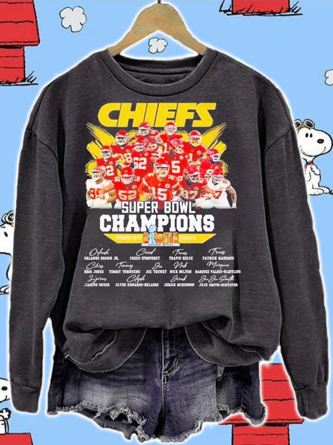 Chiefs Super Bowl Champions Kansas City Chiefs signatures shirt t-shirt sweatshirt
