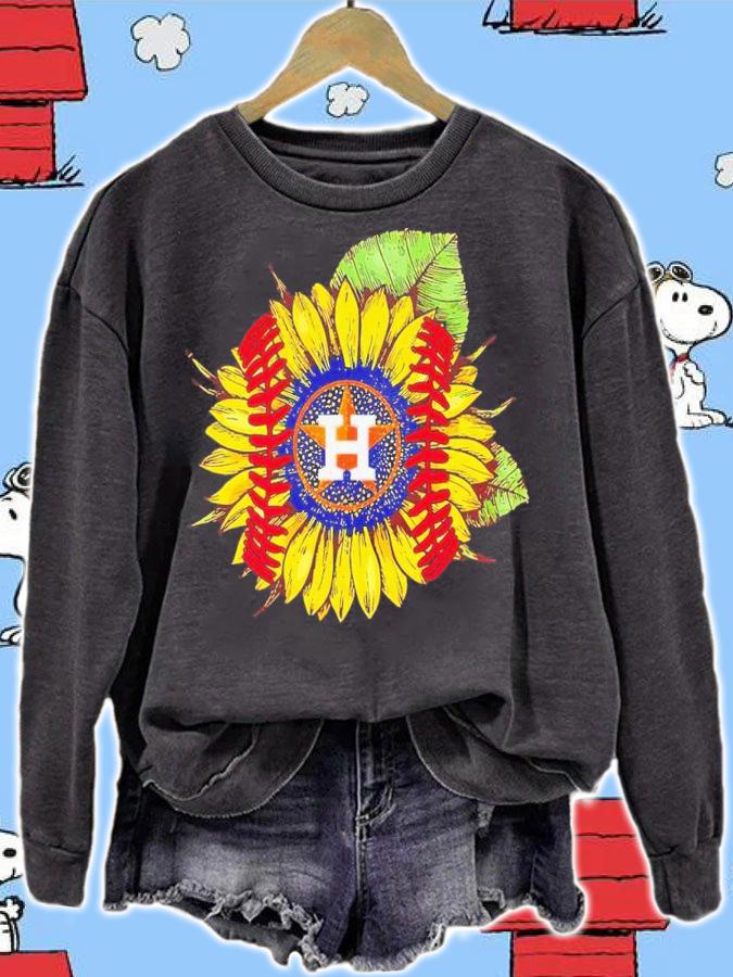 Houston Astros sunflower baseball shirt t-shirt sweatshirt