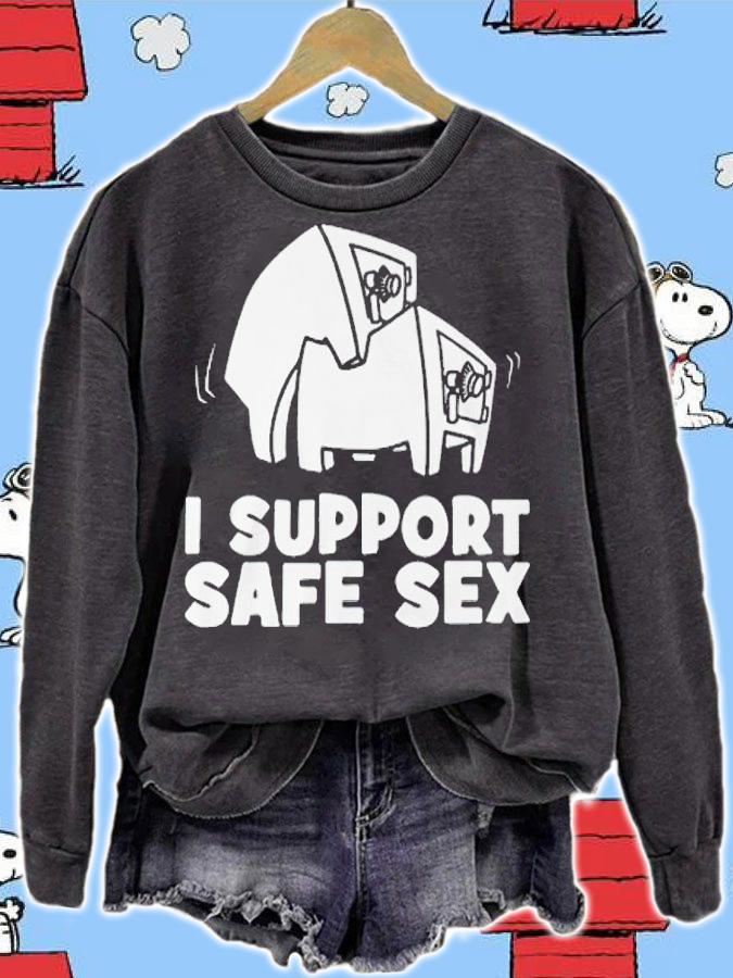I support safe sex shirt t-shirt sweatshirt