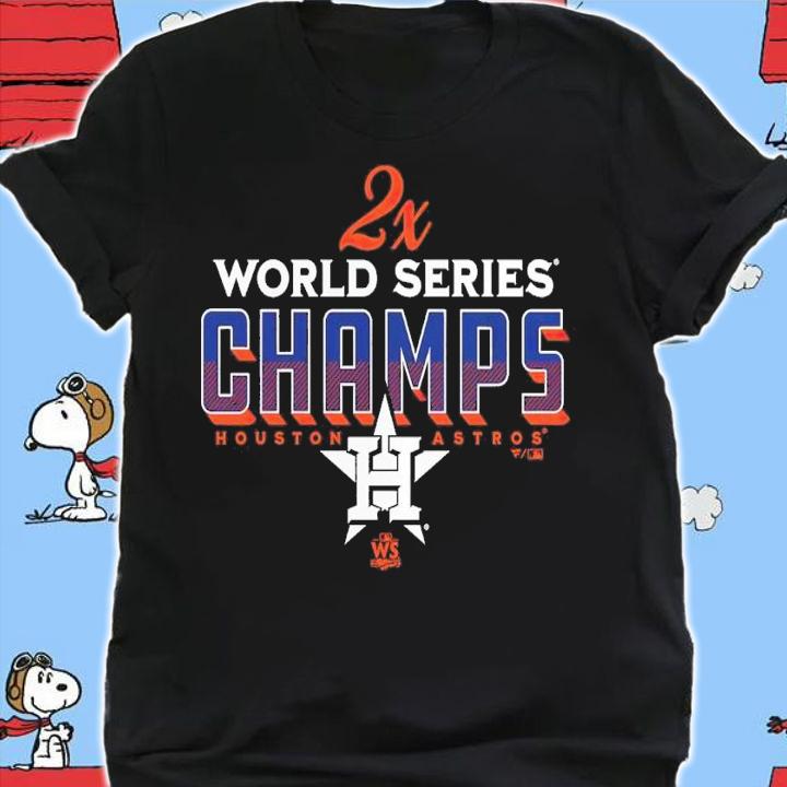 Houston Astros Two-Time World Series Champions Trophy Case shirt t-shirt shirt