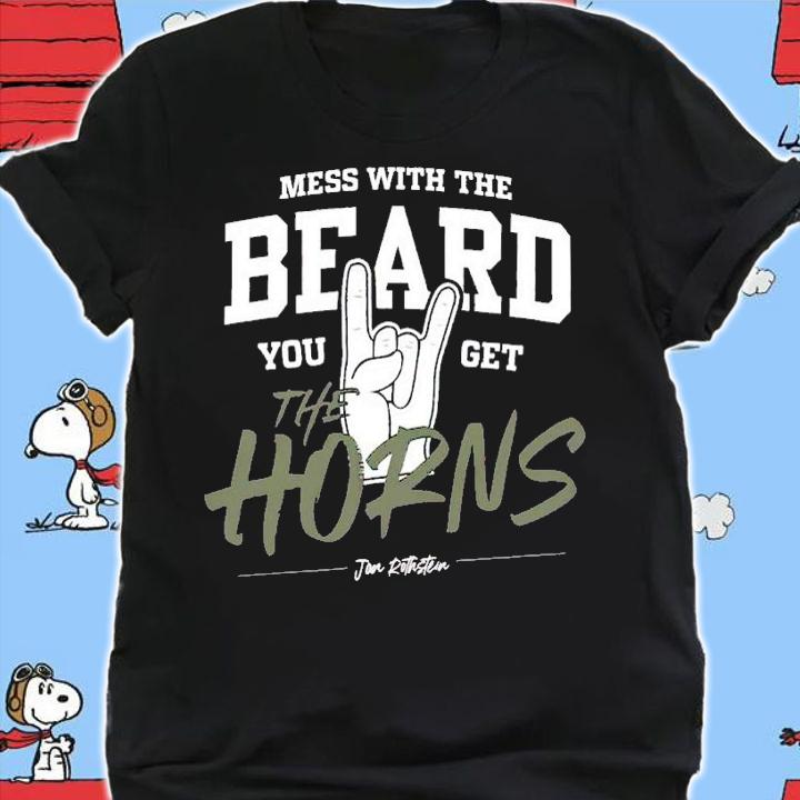 Mess With The Beard You Get The Horns shirt t-shirt shirt