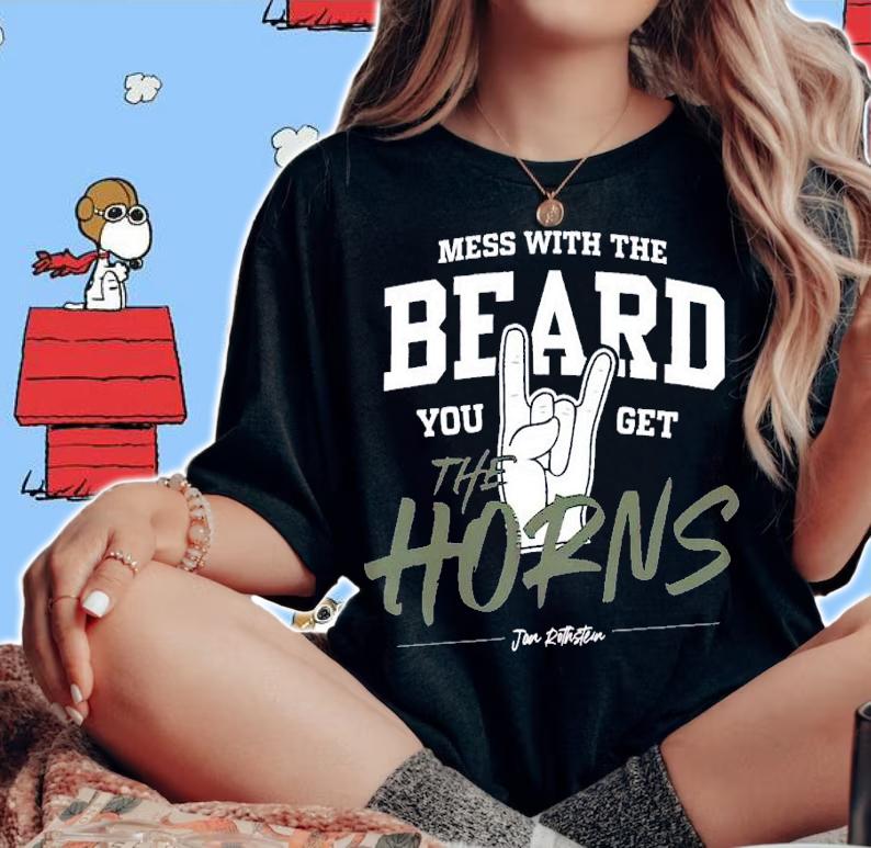 Mess With The Beard You Get The Horns shirt t-shirt woman shirt