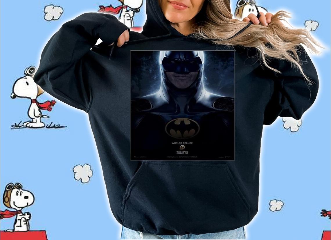 Michael Keaton Batman in The Flash poster shirt t-shirt hoodie