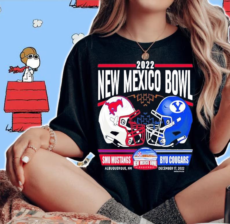 New Mexico Bowl 2022 SMU Mustangs and BYU Cougars shirt t-shirt woman shirt