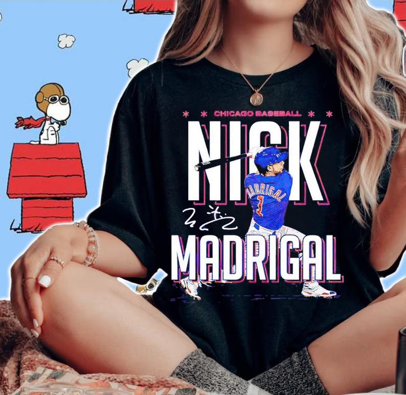 Nick Madrigal Chicago Baseball MLBPA signature shirt t-shirt woman shirt