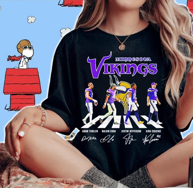 Minnesota Vikings Abbey Road Adam Thielen Dalvin Cook Justin Jefferson Kirk Cousins shirt t-shirt