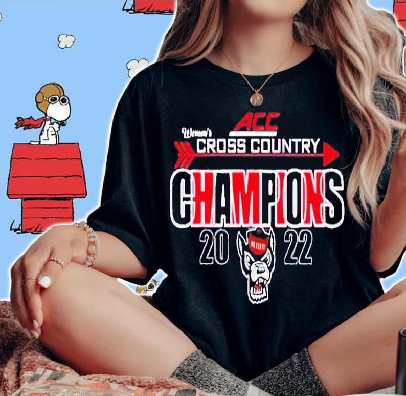 NC State Wolfpack 2022 Women's Cross Country ACC Champion shirt t-shirt woman shirt