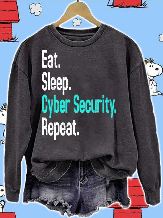 Eat Sleep Cyber Security Computer Programmer IT Analyst T-Shirt t-shirt sweatshirt