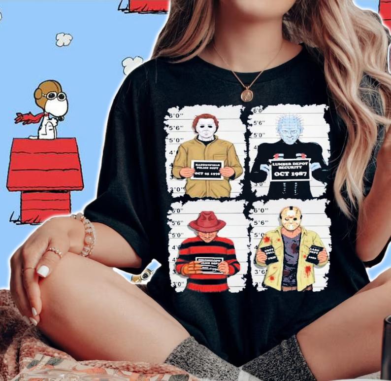 Horror Movie Characters T-Shirt t-shirt