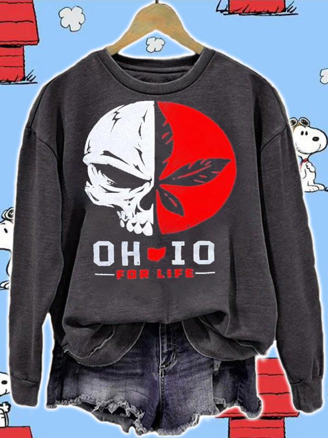 Ohio Skull For Life shirt t-shirt sweatshirt