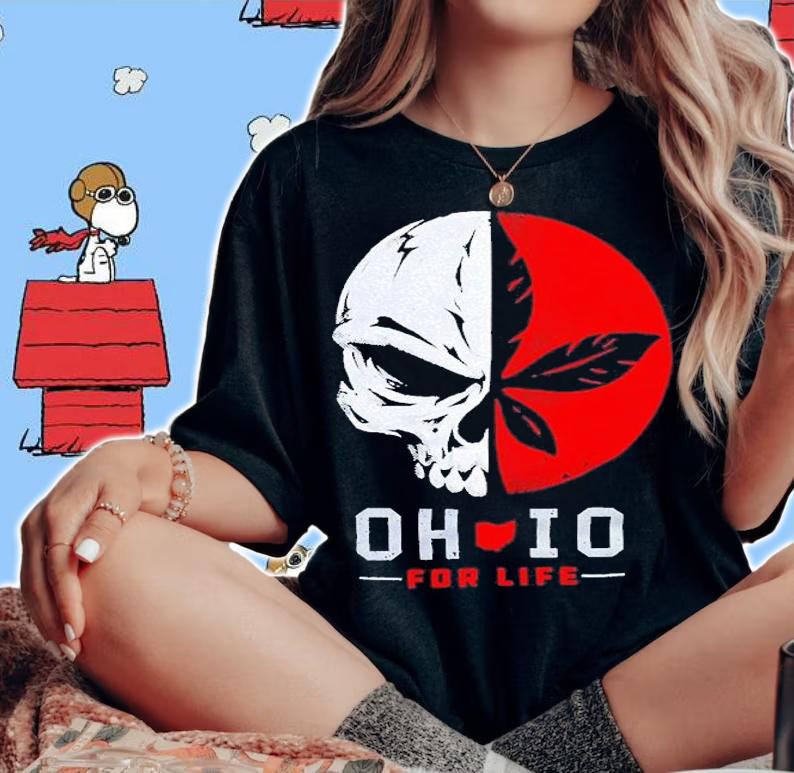 Ohio Skull For Life shirt t-shirt woman shirt