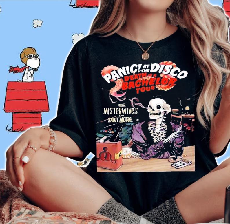 Panic at disco death of a bachelor tour 2018 shirt t-shirt