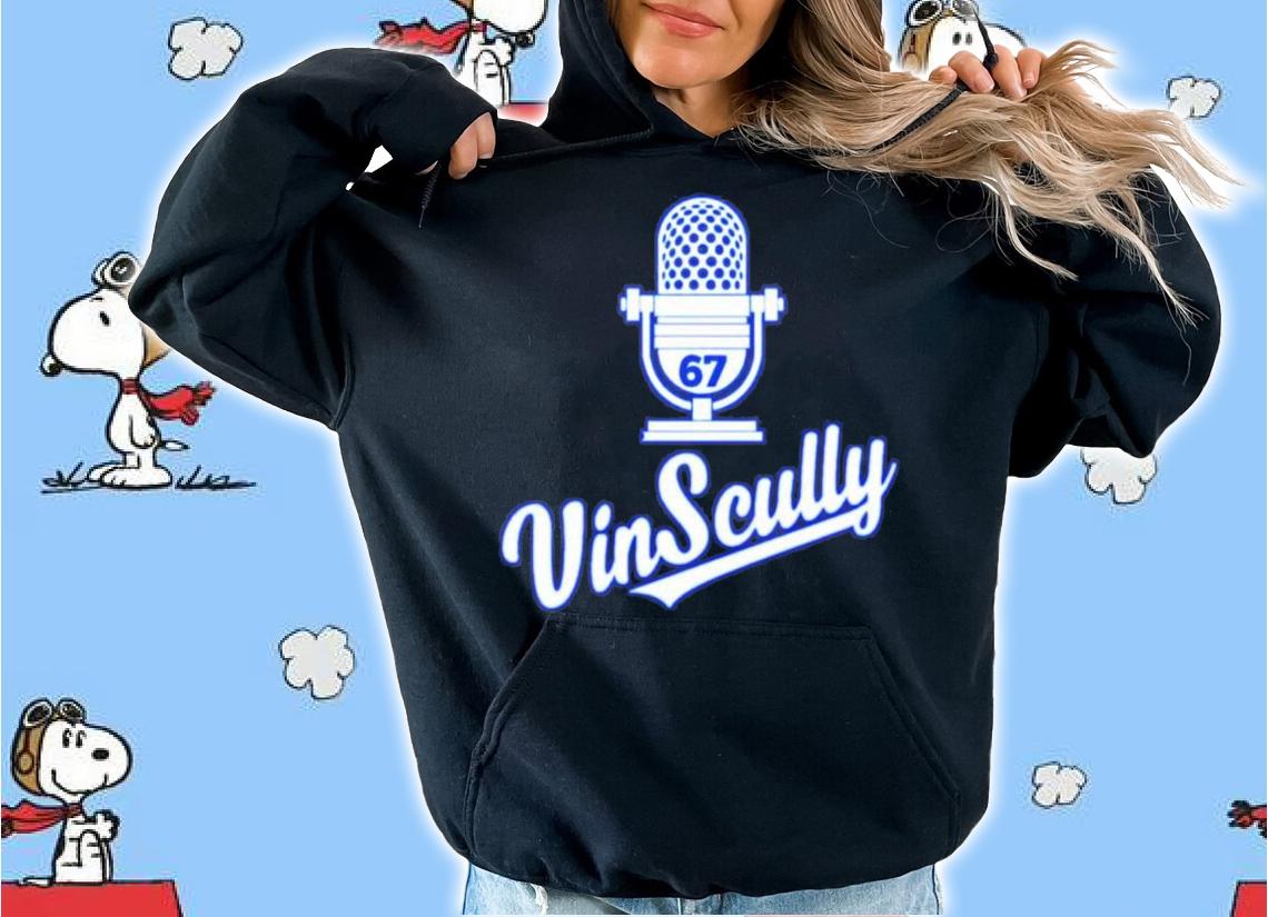 Vin Scully 67 Los Angeles MLB Baseball T-Shirt t-shirt hoodie