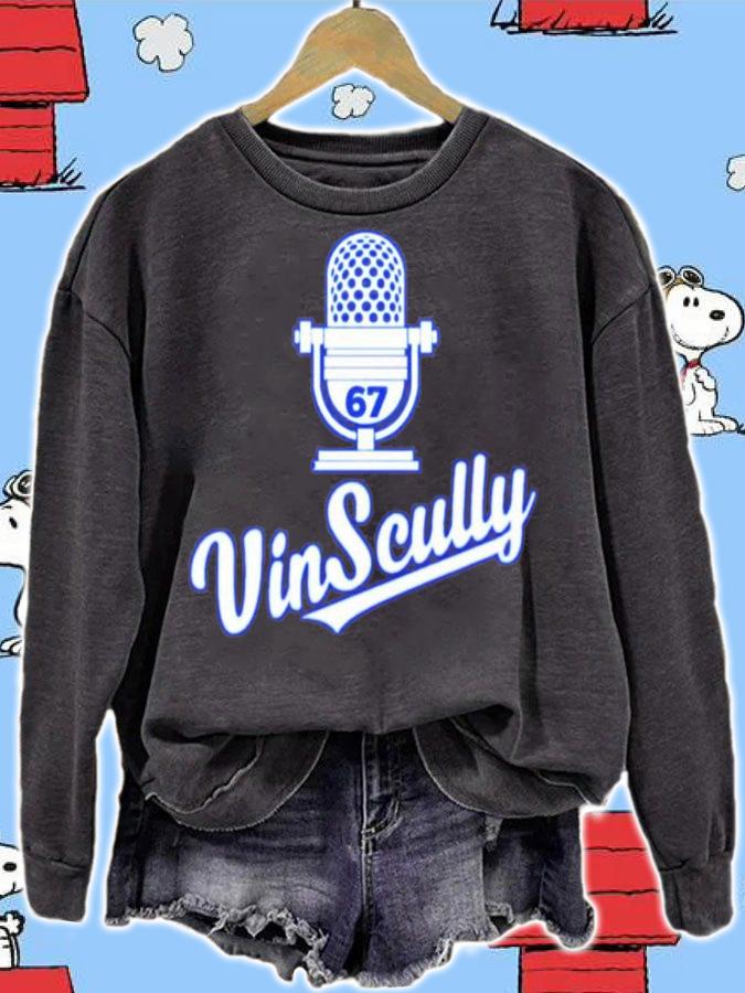 Vin Scully 67 Los Angeles MLB Baseball T-Shirt t-shirt sweatshirt