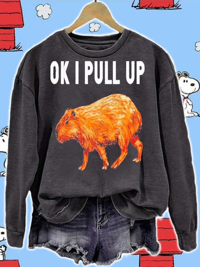 Capybara Ok I Pull Up shirt t-shirt sweatshirt