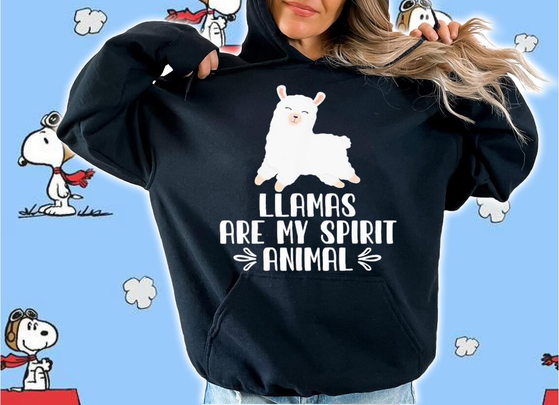 Llamas Are My Spirit Animal T-Shirt t-shirt hoodie