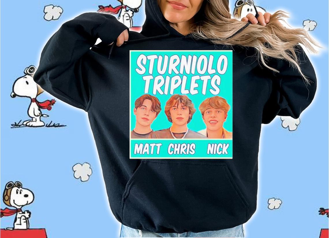 Matt Chris Nick Sturniolo Triplets State Shirt t-shirt hoodie