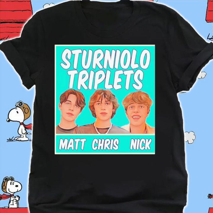 Matt Chris Nick Sturniolo Triplets State Shirt t-shirt shirt