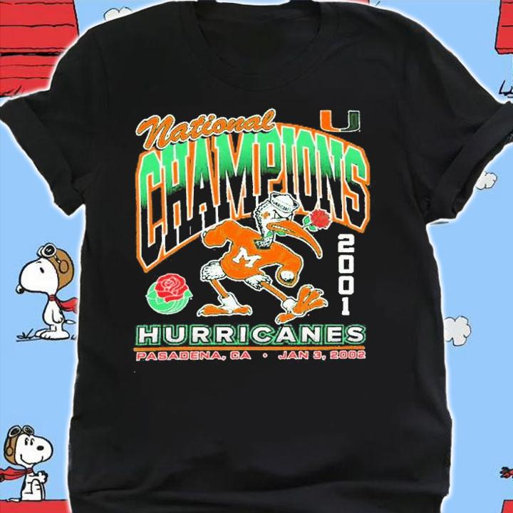Miami Hurricanes 2001 National Champs Rocker '47 Vintage shirt t-shirt shirt