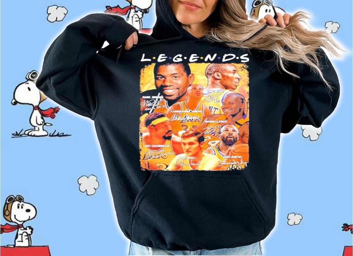 Legends Best Players Los Angeles Lakers Signatures Shirt t-shirt