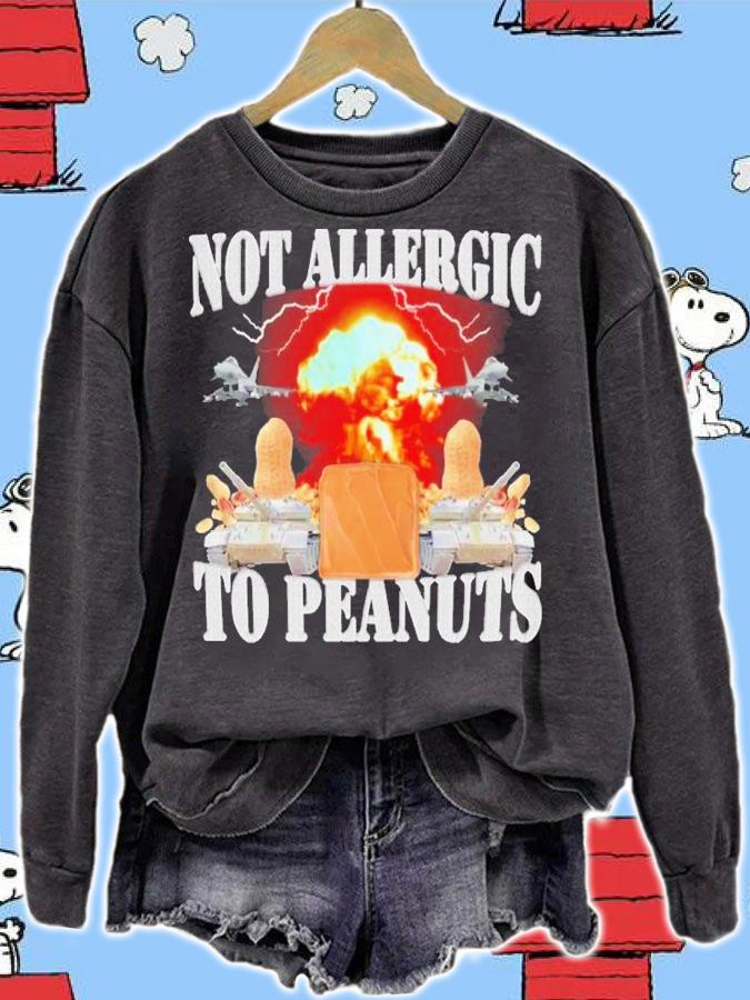 Not Allergic To Peanuts Shirt t-shirt