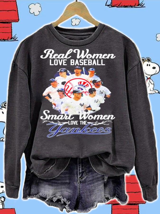 Real women loves baseball smart women love the Yankees shirt t-shirt
